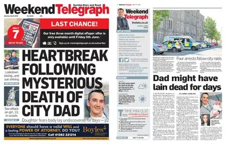 Evening Telegraph Late Edition – May 30, 2020