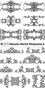 Vectors - Ornate Swirl Elements 6