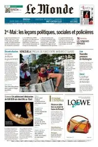 Le Monde du Vendredi 3 Mai 2019