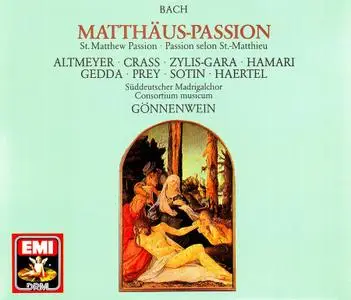 Wolfgang Gönnenwein, Consortium musicum, Süddeutscher Madrigalchor - Bach: Matthäus-Passion (1989)