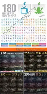 Web universal icons vector 