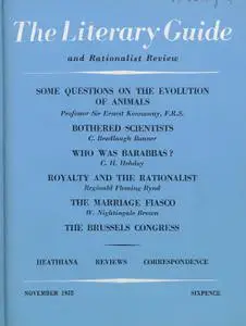 New Humanist - The Literary Guide, November 1952