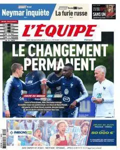 L'equipe du Mercredi 20 Juin 2018