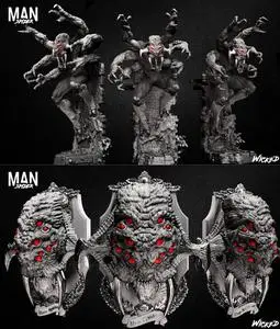 WICKED - Man Spider Statue and Bust