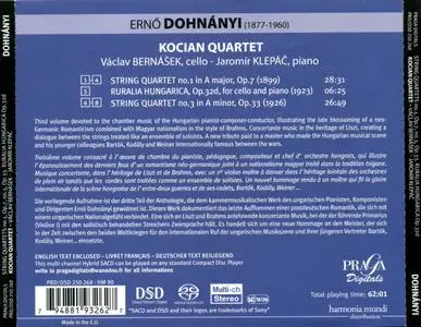 Erno Dohnanyi - Chamber Music III - Kocian Quartet (2010) {Praga PRD/DSD 250 268}