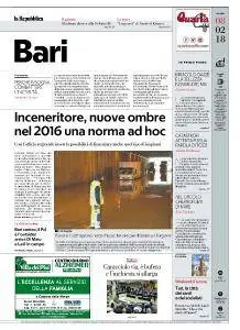 la Repubblica Bari - 8 Febbraio 2018