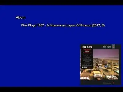 Pink Floyd - A Momentary Lapse Of Reason (1987) [2017, Remastered, Vinyl Rip 16/44 & mp3-320 + DVD] Re-up