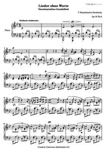 Lieder ohne Worte: Venetianisches Gondellied, Op.19 No.6