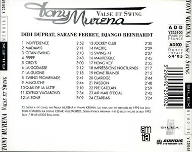 Tony Murena - Valse Et Swing (1992) [Repost]