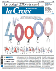 La Croix Du Jeudi 02 Octobre 2014