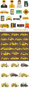 Vectors - Taxi Icons Set 2