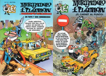 Olé! Mortadelo y Filemón: Un topo y dos berberechos (#117) y !El Carnet Al Punto! (#173)