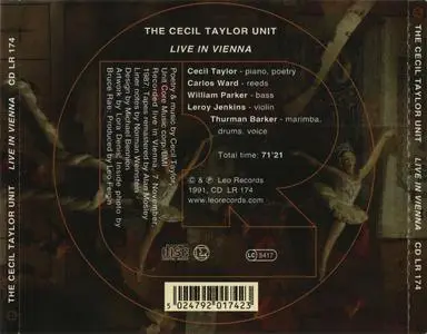 Cecil Taylor - Live In Vienna (1987) {Leo Records CDLR174 rel 1991}