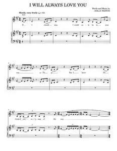 I Will Always Love You - Whitney Houston (Piano Vocal)