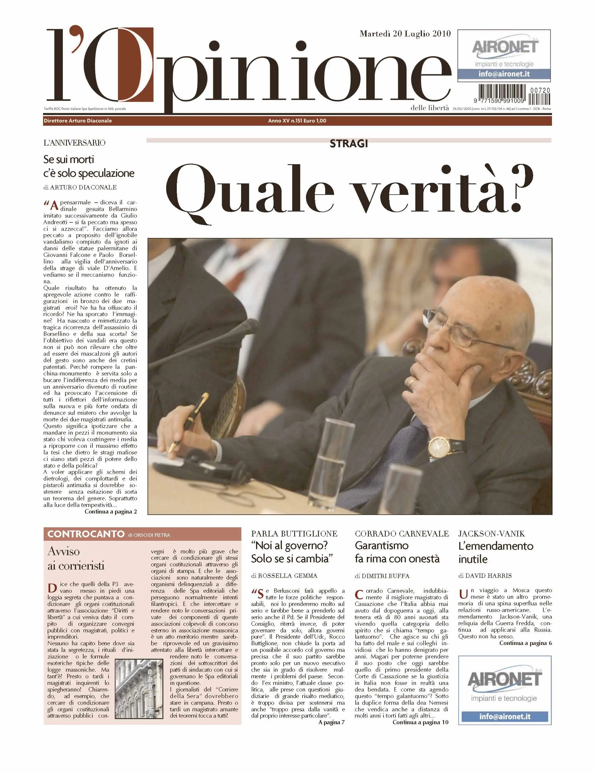 L'Opinione 20.07.2010