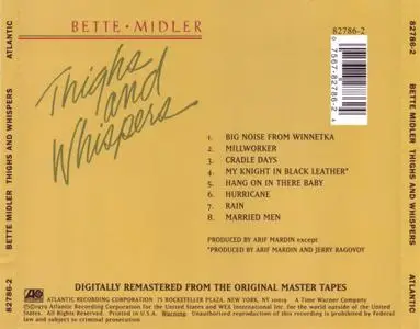 Bette Midler - Thighs And Whispers (1979) [1995, Digitally Remastered]
