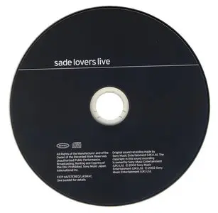 Sade - Lovers Live (2002) [Japan, EICP 66]