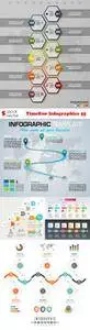 Vectors - Timeline Infographics 55