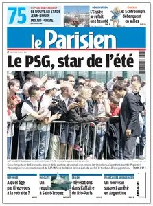 Le Parisien + cahier Paris - Mercredi 3 aout 2011