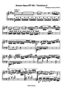 MozartWA - Sonate Opus KV 331 - Variation 5