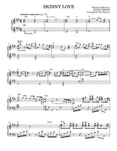 Skinny Love - Bon Iver (Piano Solo)