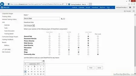 Infinite Skills - Using Microsoft SharePoint 2013 Training Video