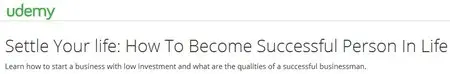 Settle Your life: How To Become Successful Person In Life