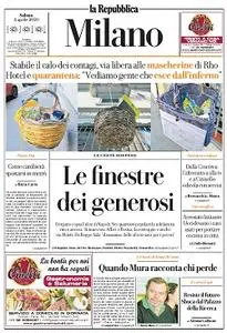 la Repubblica Milano - 4 Aprile 2020