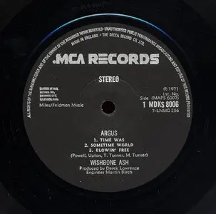Wishbone Ash - Argus (MCA 1971) 24-bit/96kHz Vinyl Rip
