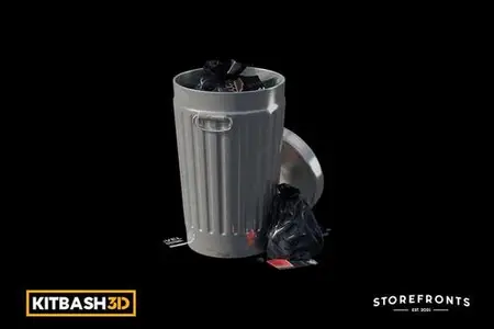 Kitbash: Storefronts - Trash Bin E WUVFRWA