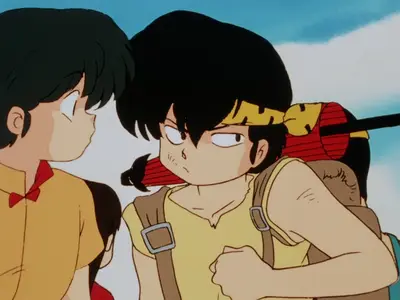 Ranma ½ (1989 S03E22 Fight! The Anything Goes Obstacle Course Race BBT RMX