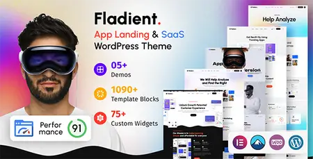 Fladient - App & SaaS WordPress Theme 53622962