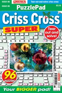 PuzzleLife PuzzlePad Criss Cross Super - November 2024