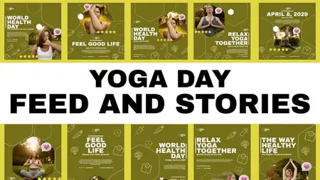 Yoga Day Feed and Stories Instagram 57909295