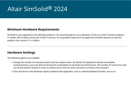 Altair SimSolid 2024.0