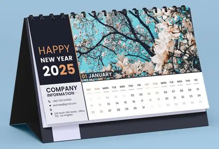 Professional 2025 Calendar Design PSD Template