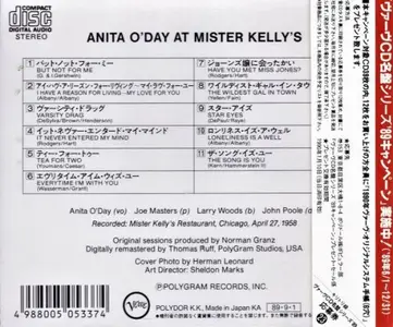 Anita O'Day - At Mister Kelly's (1959) CD Rip