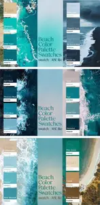 Beach Color Palette Swatches for Photoshop