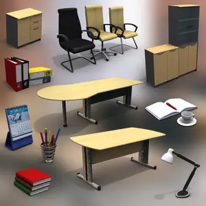 humster3d – 27 Office Sets and Office Furniture 3D Models