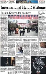 International Herald Tribune from Wednesday, 12. December 2012