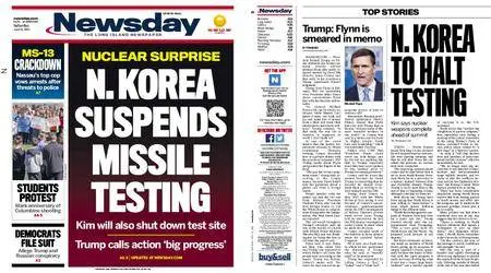 Newsday – April 21, 2018