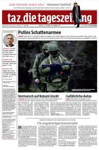 Tageszeitung TAZ vom 13 Oktober 2014