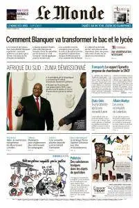 Le Monde du Vendredi 16 Février 2018
