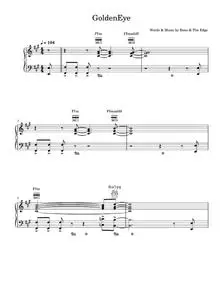 Goldeneye - Tina Turner (Piano-Vocal-Guitar (Piano Accompaniment))