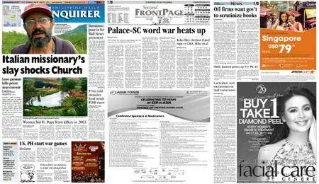 Philippine Daily Inquirer – October 18, 2011