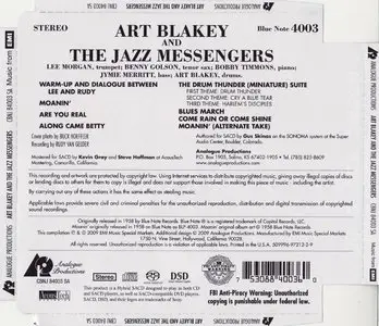 Art Blakey and The Jazz Messengers - Moanin' (1958) {2009 Analogue Productions DSD Remaster}