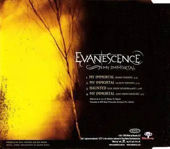 Evanescence - My Immortal (Australia CD5) (2003)