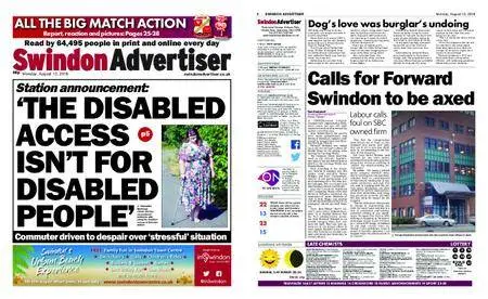 Swindon Advertiser – August 13, 2018