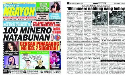 Pilipino Star Ngayon – Septiyembre 17, 2018