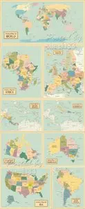 Political Maps Vector